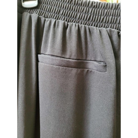 NY & Company Black Polyester Drawstring Casual With Front Back Pockets Pant XL - Picture 7 of 13